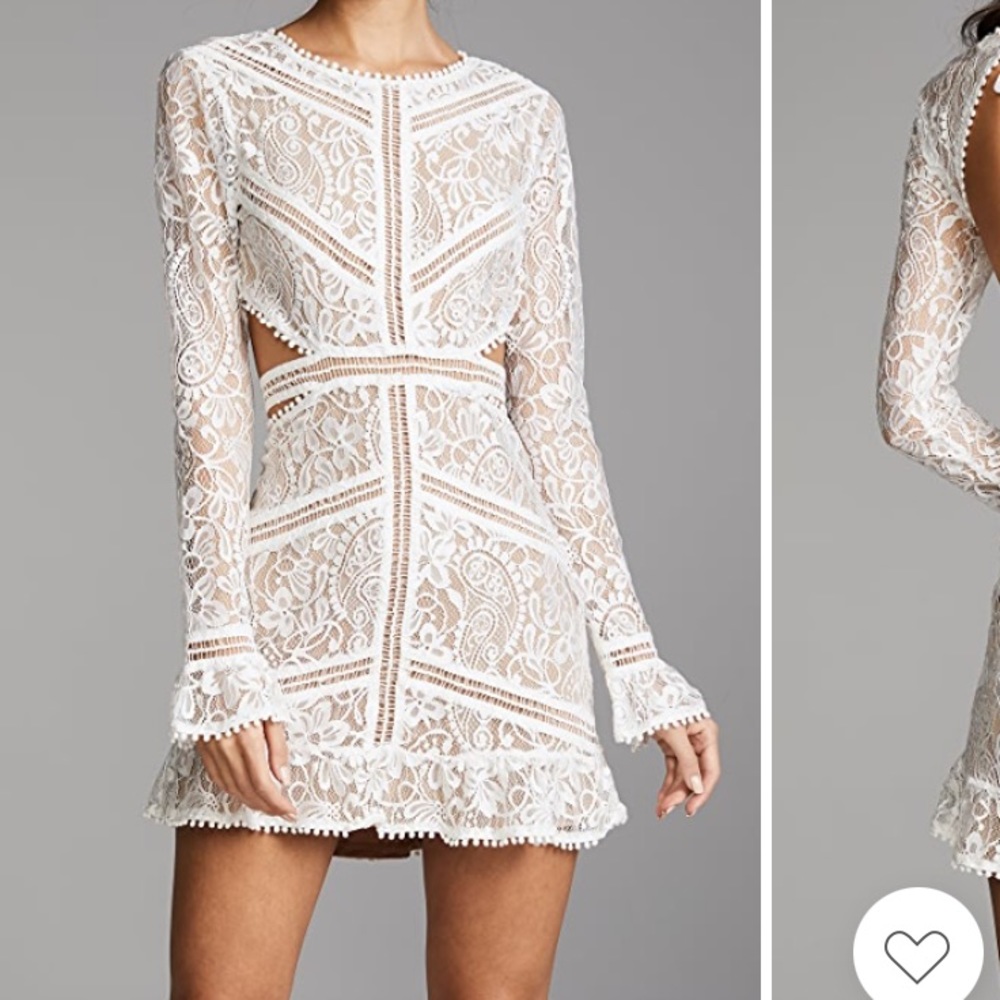 For Love and Lemons Lace Emerie Cutout Dress